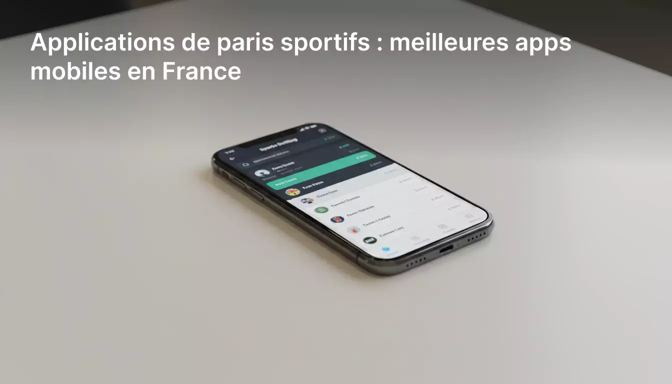 Applications de paris sportifs : meilleures apps mobiles en France
